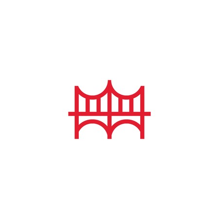 Bridge Building Logo Templateの写真素材