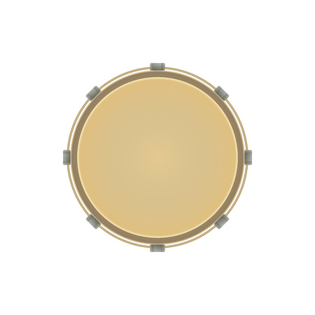 Musical instrument design, drum icon. Vector illustration template.のイラスト素材