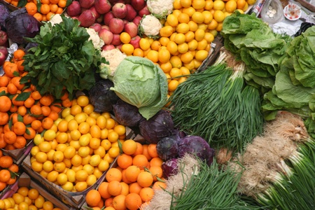 image of healthy foods, fruit and vegetable market