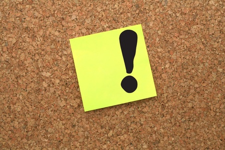 An empty cork bulletin or message boardの写真素材