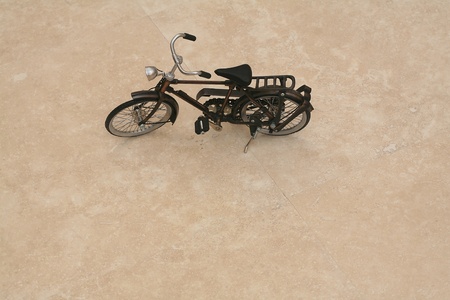 image of marble blocks on the toy bikeの写真素材