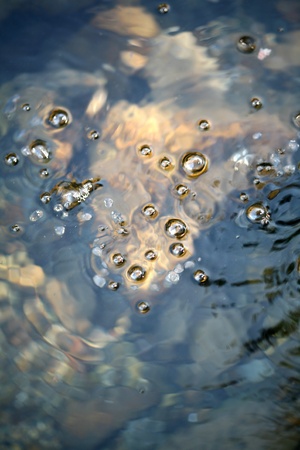 image of the natural spring water flowingの写真素材