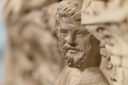 second-century Roman sarcophagi from the graveの写真素材