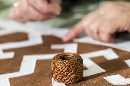 Details of the applications in Anatolia craftsの写真素材