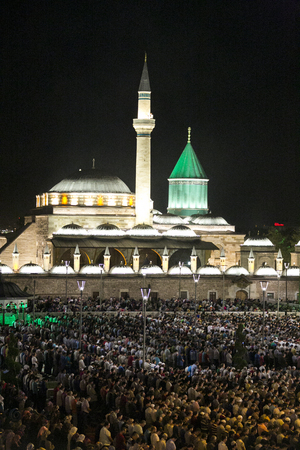 Images from the Mevlana Museum in Konyaのeditorial素材