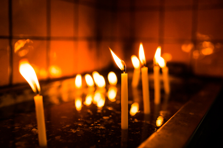 wish to keep the candle burningの写真素材