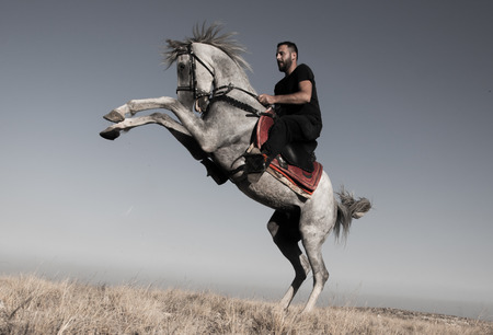 Costume of the Turks and horse ridingの写真素材