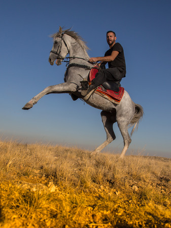 Costume of the Turks and horse ridingの写真素材