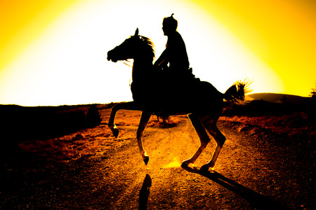 Costume of the Turks and horse ridingの写真素材