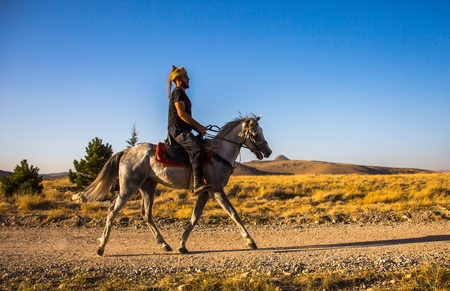 Costume of the Turks and horse ridingの写真素材