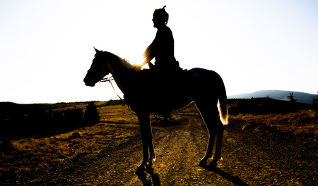 Costume of the Turks and horse ridingの写真素材