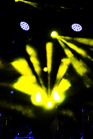 light display from the concert hall