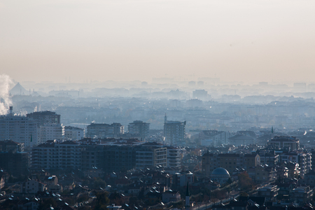 Konya city in winterの写真素材
