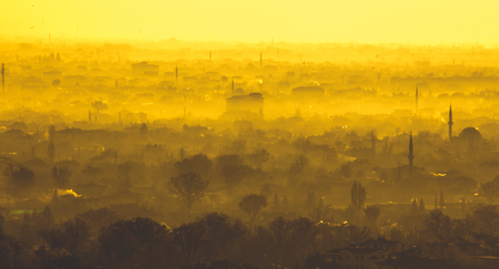 Konya city in winterの写真素材