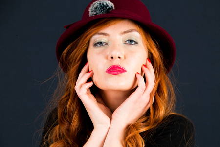portraits on black background