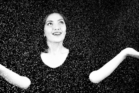 portraits on black background
