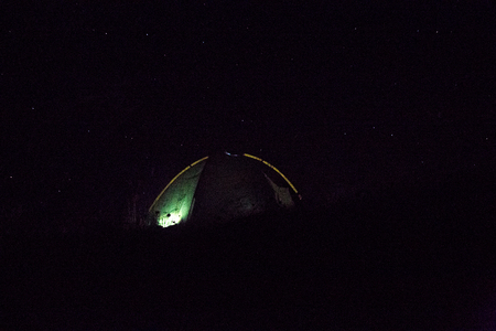 tent views on holidayの写真素材