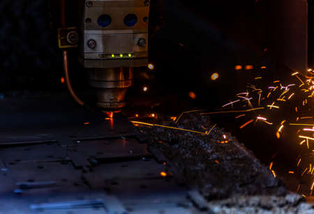 Laser metall cut cnc machineの写真素材