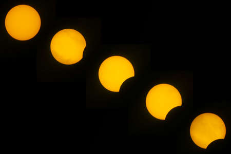 Sequence of A Partial Solar Eclipse