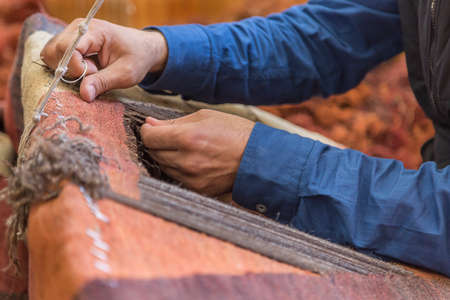Antique carpet restoration in Turkey