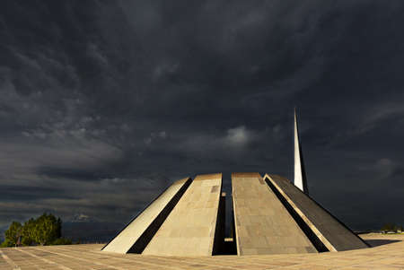Yerevan, Armenia - September 22, 2016: Genocide memorial in Yerevan, Armenia.のeditorial素材