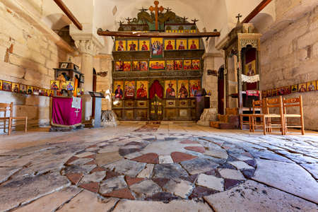 Byzantine church dedicated to Saint Mary, in Apollonia, Albaniaのeditorial素材