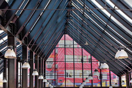 Roof of the fruit and vegetable marken in Tirana