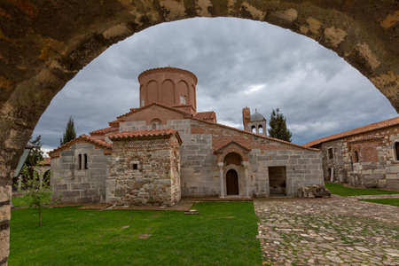 Byzantine church dedicated to Saint Mary, in Apollonia, Albaniaのeditorial素材
