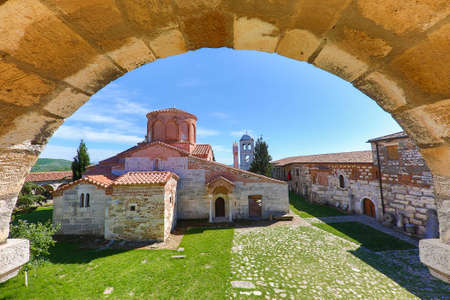 Byzantine church dedicated to Saint Mary, in Apollonia, Albaniaのeditorial素材