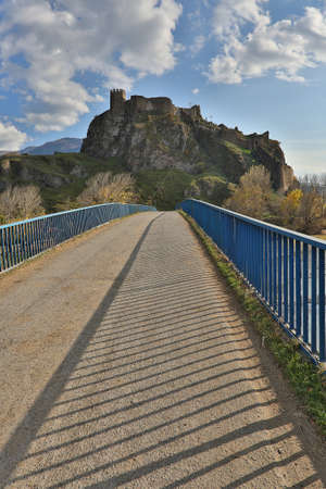Atshkuri fortress in the village of Atskhuri, in Akhaltsikhe, Georgiaのeditorial素材