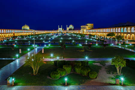 Historical city square of Isfahan, at the twilight known also as Naqshejahan Square or Imam Square,...