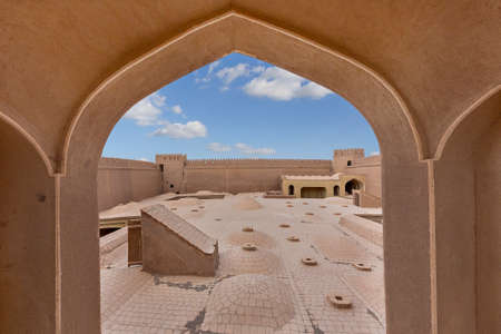 Medieval castle of Rayen in Iranのeditorial素材