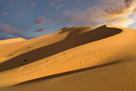 Singing Dunes in Kazakhstanの写真素材