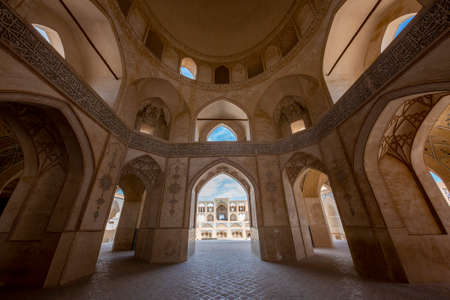 Agha Bozorg Mosque in Kashan, Iranのeditorial素材