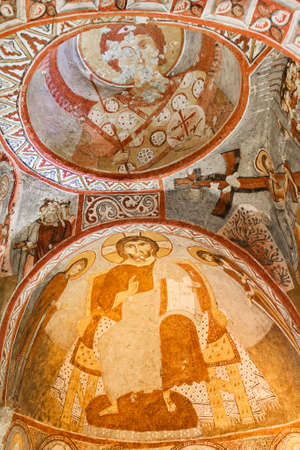 Historical cave church known as Apple Church, Cappadocia, Turkeyのeditorial素材