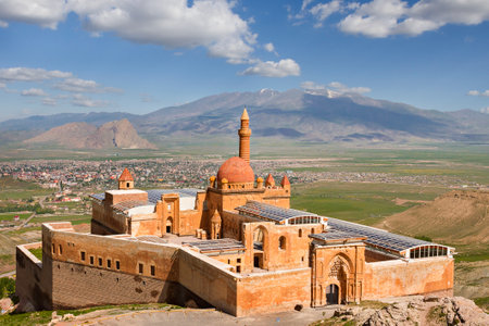 Historical Ishak Pasha Palace in Dogubeyazit, Turkeyのeditorial素材