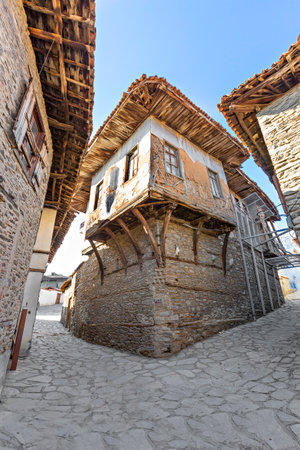 Old village house in Birgi, Izmir, Turkey.の写真素材