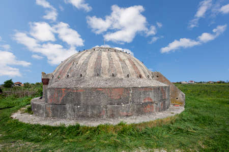 Abandoned bunker from communist era in Albania.のeditorial素材