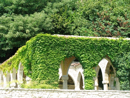 Nymphaeum at the residence of the Romanian king in Balchik.の写真素材