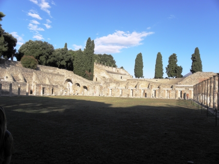 Well-preserved ruins of the ancient city of Pompeii after digging him out of the ashes of Vesuvius の写真素材