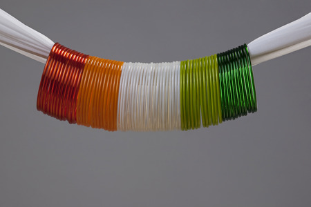 Different coloured bangles