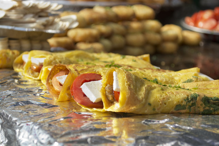 Indian Street food,Paneer rolls