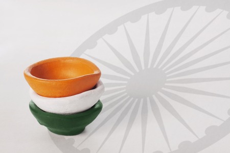 Different coloured diyasの写真素材