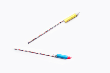 Diyas in a rowの写真素材