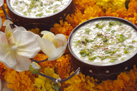 Rabri in a bowlの写真素材