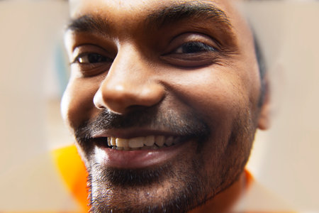 Close-up portrait of a human face