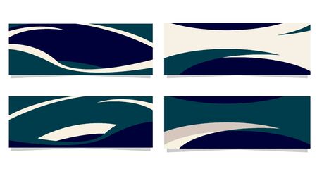 set collection abstract banner. empty modern template design for web.のイラスト素材