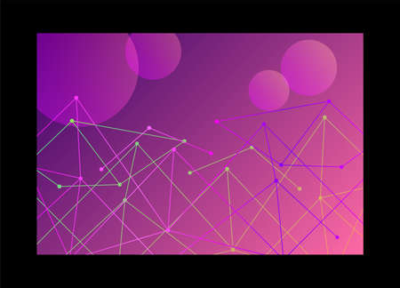Abstract technological innovation with connected line and dots. futuristic - flyers - banners -...