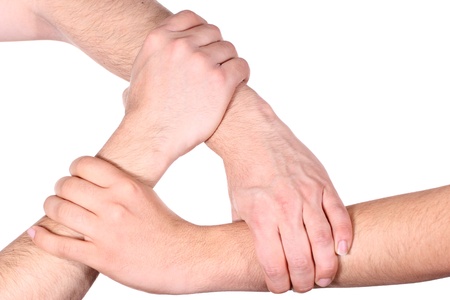 Human Hands building a closed circle