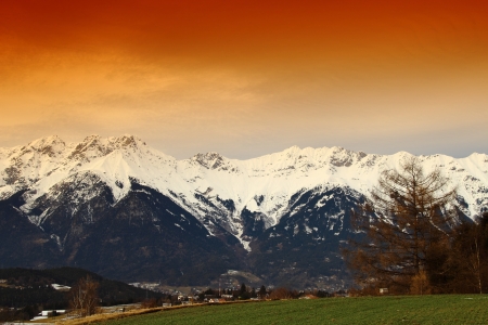 beautiful Scene in Innsbruck, Tirol in Austriaの写真素材